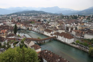 Bellissima vista di Lucerna
