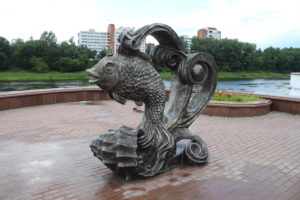 Statua di un pesce