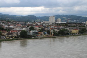 Vista su Linz dallo Schlossmuseum