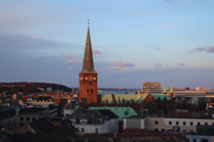 Uno scorcio di Aarhus vista dal trampolino panoramico