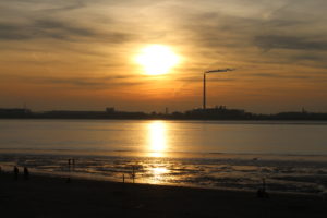 Tramonto a Bremerhaven