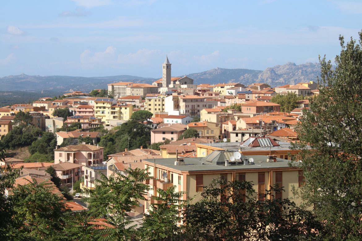 Tempio Pausania dal Parco Fonte Nuova