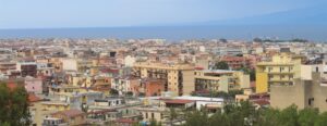 Panoramica su Reggio Calabria da Via Reggio Campi