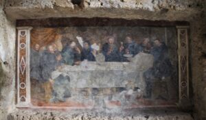 Eremi di San Benedetto - interno della cappella rupestre